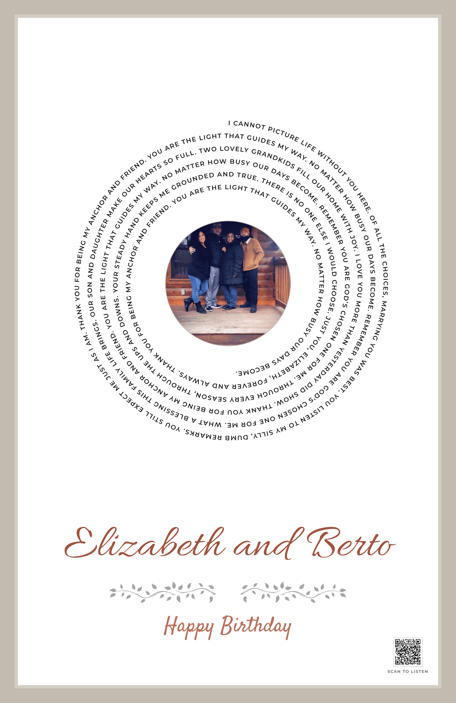 Berto’s Love for Elizabeth
